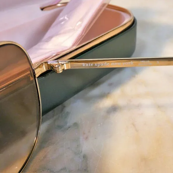 Kate Spade New York Aviator Style Sunglasses New with Case - Picture 7 of 9